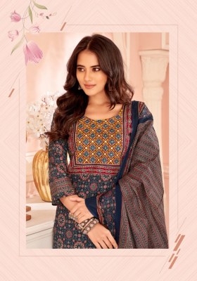Ajarakh Vol 5 by Mayur Pure Cotton Printed Embroidered neck patch work Readymade suit collection at low rate readymade suit catalogs
