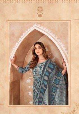 Ajarakh Vol 6 by Mayur Pure Cotton Printed Embroidered Fancy Kurti pant and dupatta catalogue at affordable rate readymade suit catalogs