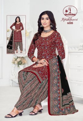 Ajrakh vol 6 by Miss world Pure cotton printed unstitched suit catalogue at amavi expo salwar kameez catalogs