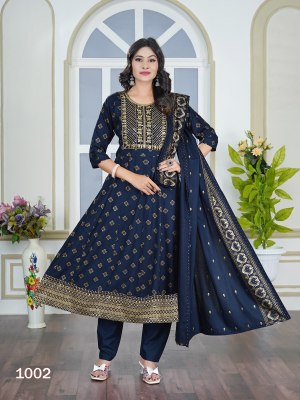 Akira plus vol 2 by Padmavati Reyon Foil Printed readymade suit catalogue at affordable rate readymade suit catalogs