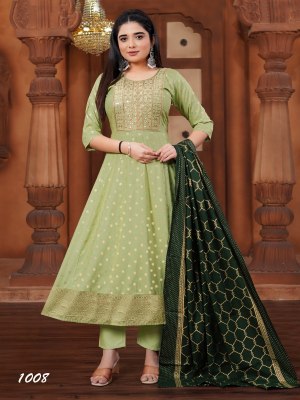 Akira plus vol 3 by Padmavati textile 14 kg reyon foil printed readymade suit in affordable budget readymade suit catalogs