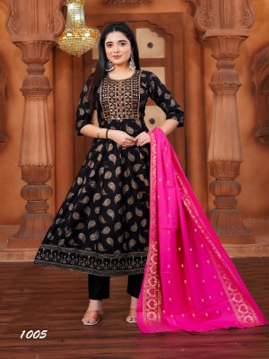 Akira plus vol 3 by Padmavati textile 14 kg reyon foil printed readymade suit in affordable budget readymade suit catalogs