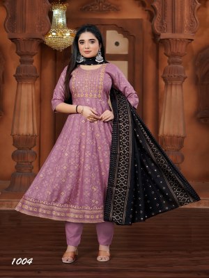 Akira plus vol 3 by Padmavati textile 14 kg reyon foil printed readymade suit in affordable budget readymade suit catalogs