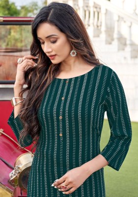 Akshara vol 27 by Zoori reyon printed fancy streight kurti catalogue at affordable rate kurtis catalogs
