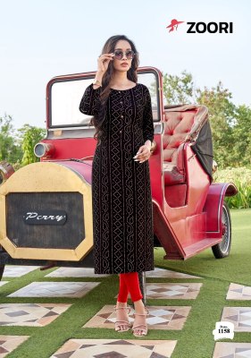 Akshara vol 27 by Zoori reyon printed fancy streight kurti catalogue at affordable rate kurtis catalogs