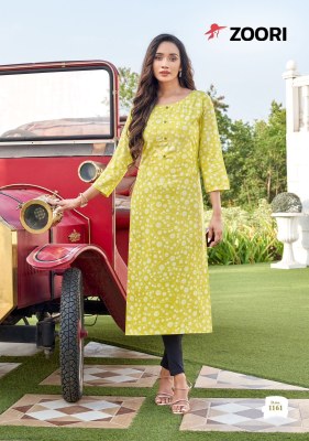 Akshara vol 27 by Zoori reyon printed fancy streight kurti catalogue at affordable rate kurtis catalogs
