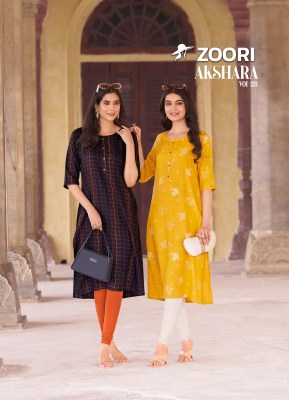 Akshara vol 28 by Zoori exclusive reyon printed straight kurti catalogue at affordable rate  Amavi