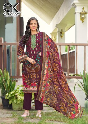Al Karam Areeba Vol 2 Exclusive Self Embroidery Work And Cotton Dupatta Wholesale Collection readymade suit catalogs