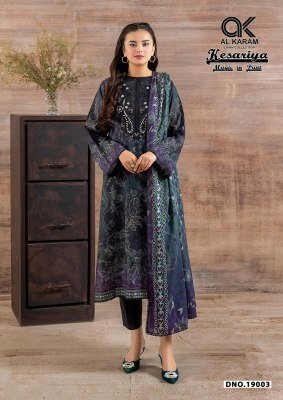Al Karam Kesariya Vol-19 Pure Cambric Cotton Karachi Dress Material dress material catalogs