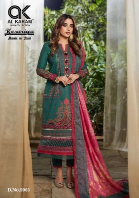 Al Karam Kesariya Vol 9 Pure Cambric Cotton Printed Pakistani suits catalogue wholesale  pakistani suit catalogs