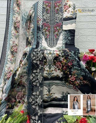 Al Zohaib Aaliyah Vol 1 Pakistani Cotton Kurti Pant Set with Printed Dupatta pakistani suit catalogs