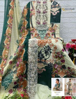 Al Zohaib Aaliyah Vol 1 Pakistani Cotton Kurti Pant Set with Printed Dupatta pakistani suit catalogs