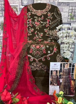 Al khushbu by samaira vol 8 heavy embroidered georgette moti work readymade suit catalog at wholesale price  pakistani suit catalogs