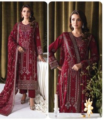 Alaya vol 1 by Sajida Georgette embroidered Pakistani Suit collection with amavi expo Amavi