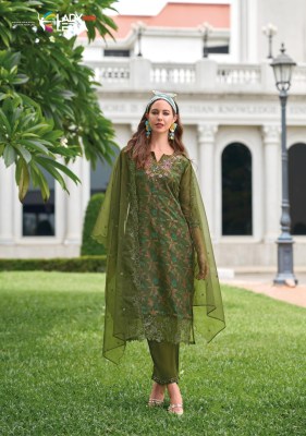 Aleena by Lady Leela embroidered Handwork fancy kurti pant and dupatta catalogue at affordable rate readymade suit catalogs