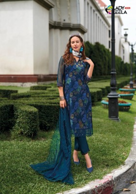 Aleena by Lady leela embroidered fancy readymade suit collection on amaviexpo readymade suit catalogs