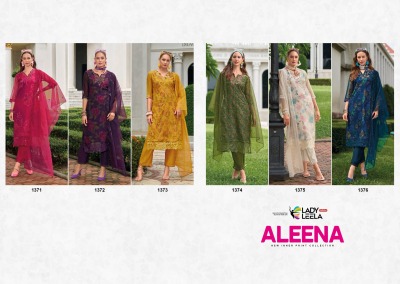 Aleena by Lady leela embroidered fancy readymade suit collection on amaviexpo readymade suit catalogs