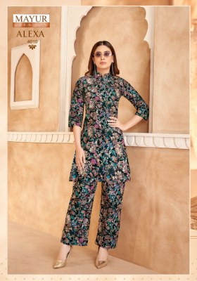Alexa vol 4 by Mayur Pure Cotton Printed Fancy Co ord set collection at affordable rate co ord set catalogs