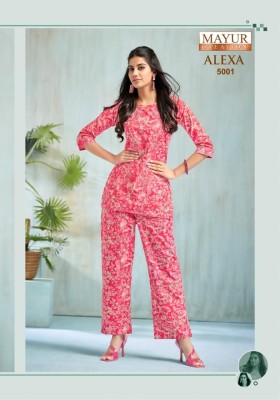 Alexa vol 5 by Mayur pure Cotton Printed Fancy Co ord set catalogue at affordable rate  co ord set catalogs