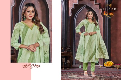 Algaari by Rang maslin embroidered fancy kurti pant and dupatta catalogue at affordable rate readymade suit catalogs