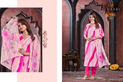 Algaari by Rang maslin embroidered fancy kurti pant and dupatta catalogue at affordable rate readymade suit catalogs