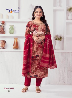 Alia 10 by Bonie reyon prosium printed fancy kurti pant and dupatta catalogue at low rate  kurti pant with dupatta Catalogs
