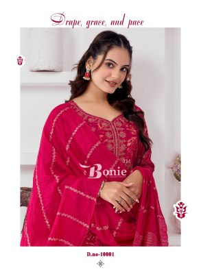 Alia 10 by Bonie reyon prosium printed fancy kurti pant and dupatta catalogue at low rate  kurti pant with dupatta Catalogs