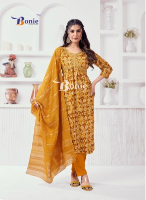 Alia 10 by Bonie reyon prosium printed fancy kurti pant and dupatta catalogue at low rate  kurti pant with dupatta Catalogs
