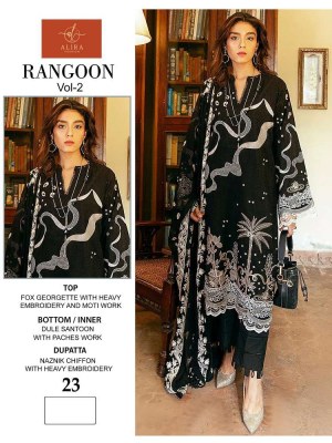 Alira Fashion Rangoon Vol 2 Georgette Pakistani salwar kameez catalogue wholesaler  pakistani suit catalogs
