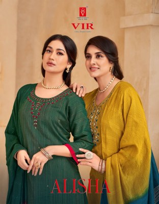 Alisha vol 1 by VIR Simmer fabrics hand work readymade suit catalogue at affordable rate Amavi