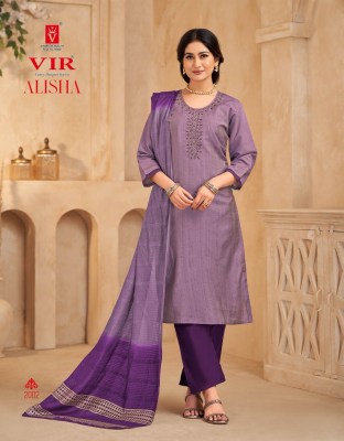 Alisha vol 1 by VIR Simmer fabrics hand work readymade suit catalogue at affordable rate readymade suit catalogs