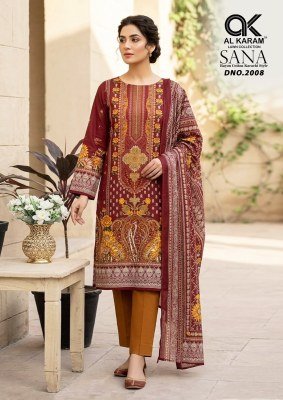 Alkaram Sana Vol 2 Karachi Readymade Rayon Cotton Kurti Pant with Dupatta Set kurti pant with dupatta Catalogs