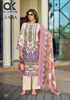 Alkaram Zara Vol 1 Rayon Kurti Pant Set with Dupatta (M–4XL) Karachi suits catalogs