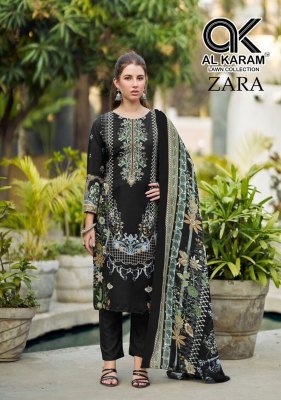 Alkaram Zara Vol 1 Rayon Kurti Pant Set with Dupatta (M–4XL) Karachi suits catalogs