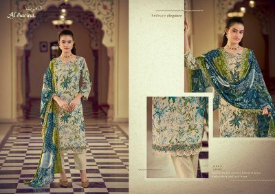 Almarina Chikankari Vol-5 Original Lawn Cotton Embroidered Dress Material Collection dress material catalogs