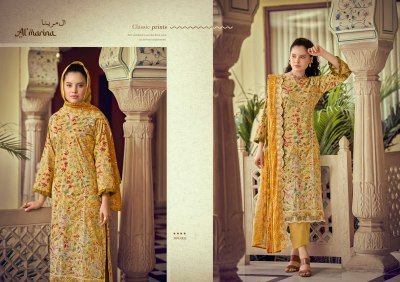 Almarina Chikankari Vol-5 Original Lawn Cotton Embroidered Dress Material Collection dress material catalogs