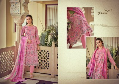 Almarina Chikankari Vol-5 Original Lawn Cotton Embroidered Dress Material Collection dress material catalogs