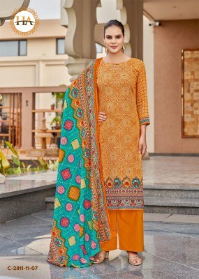 Alok Harshit Fashion Hub Nayan 7 Unstitched Pure Zam Digital Print Top, Swarovski Diamond Work, Cotton Bottom, Fancy Bandhez Dupatta Wholesale  dress material catalogs