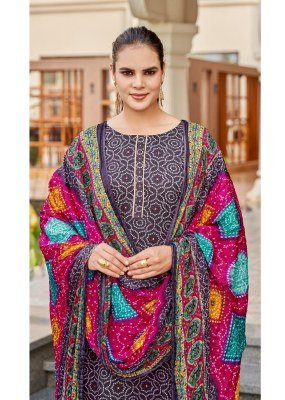 Alok Harshit Fashion Hub Nayan 7 Unstitched Pure Zam Digital Print Top, Swarovski Diamond Work, Cotton Bottom, Fancy Bandhez Dupatta Wholesale  dress material catalogs