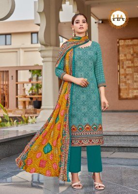 Alok Harshit Fashion Hub Nayan 7 Unstitched Pure Zam Digital Print Top, Swarovski Diamond Work, Cotton Bottom, Fancy Bandhez Dupatta Wholesale  dress material catalogs