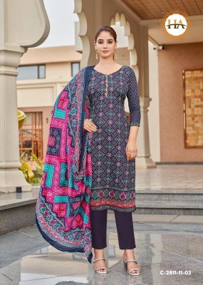 Alok Harshit Fashion Hub Nayan 7 Unstitched Pure Zam Digital Print Top, Swarovski Diamond Work, Cotton Bottom, Fancy Bandhez Dupatta Wholesale  dress material catalogs