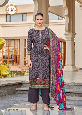 Alok Harshit Fashion Hub Nayan 7 Unstitched Pure Zam Digital Print Top, Swarovski Diamond Work, Cotton Bottom, Fancy Bandhez Dupatta Wholesale  dress material catalogs