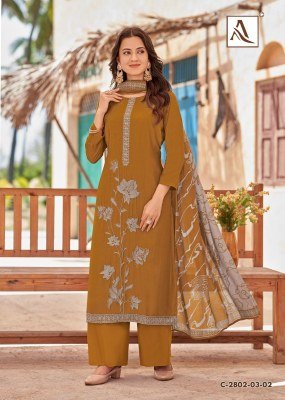 Alok Sonkali Unstitched Suit Premium Viscose Maslin Embroidery with Rayon Bottom And Fancy Digital Print Dupatta Wholesale dress material catalogs