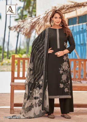 Alok Sonkali Unstitched Suit Premium Viscose Maslin Embroidery with Rayon Bottom And Fancy Digital Print Dupatta Wholesale dress material catalogs