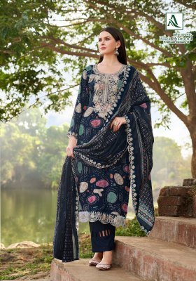 Alok Suit Black Diamond Premium 15 Rayon Embroidered Suit Material dress material catalogs