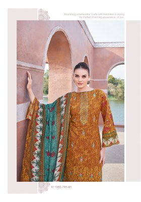 Alok Suit Kameez Pure Cambric Cotton Pakistani Print Embroidered Salwar Unstitched Suit Wholesale dress material catalogs