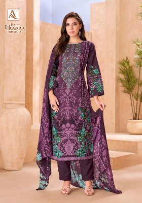 Alok Suit Rihaana-19 Pure Cambric Cotton Pakistani Print Dress Material dress material catalogs