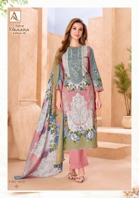 Alok Suit Rihaana-19 Pure Cambric Cotton Pakistani Print Dress Material dress material catalogs