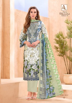 Alok Suit Rihaana-19 Pure Cambric Cotton Pakistani Print Dress Material dress material catalogs