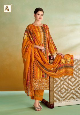 Alok Suit Sitara Night Pure Zam Cotton Foil Print Suit with Mal Mal Dupatta dress material catalogs